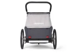 Croozer Kid Keeke 2 Kinderanhänger -Kinderfahrrad 121001620 croozer kid keeke 2 rueck stone grey 2020 web 1000 x 1000