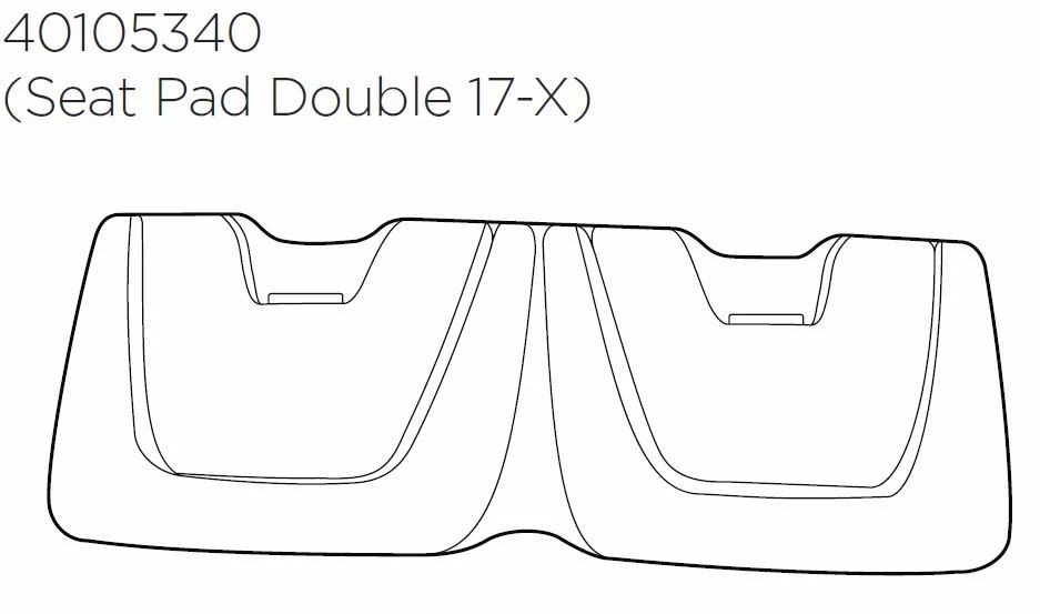 Thule Chariot Cross 2 Ersatzteil Seat Pad - Double 17-X 3 Thule Chariot Cross 2 Ersatzteil Seat Pad - Double 17-X