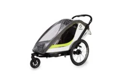 Hamax, Breeze Fahrradanhänger Für Kinder 2023 27 Hamax, Breeze Fahrradanhänger Für Kinder 2023 -Kinderfahrrad ham400201 hamax breeze white green rain cover