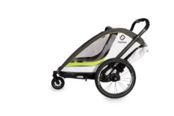Hamax, Breeze Fahrradanhänger Für Kinder 2023 28 Hamax, Breeze Fahrradanhänger Für Kinder 2023 -Kinderfahrrad ham400201 hamax breeze white green stroller wheel side