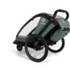 Hamax, Cocoon Fahrradanhänger Für Kinder 2023 2 Hamax, Cocoon Fahrradanhänger Für Kinder 2023 -Kinderfahrrad ham400231 hamax cocoon green black behind bag1