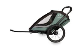 Hamax, Cocoon Fahrradanhänger Für Kinder 2023 10 Hamax, Cocoon Fahrradanhänger Für Kinder 2023 -Kinderfahrrad ham400231 hamax cocoon green black bicycle arm side
