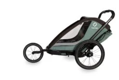 Hamax, Cocoon Fahrradanhänger Für Kinder 2023 13 Hamax, Cocoon Fahrradanhänger Für Kinder 2023 -Kinderfahrrad ham400231 hamax cocoon green black jogger wheel side