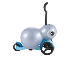 Microlino Kinderroller Blau Mit Luftsitz -Kinderfahrrad microlino blau luftsitz seiteb3dc3
