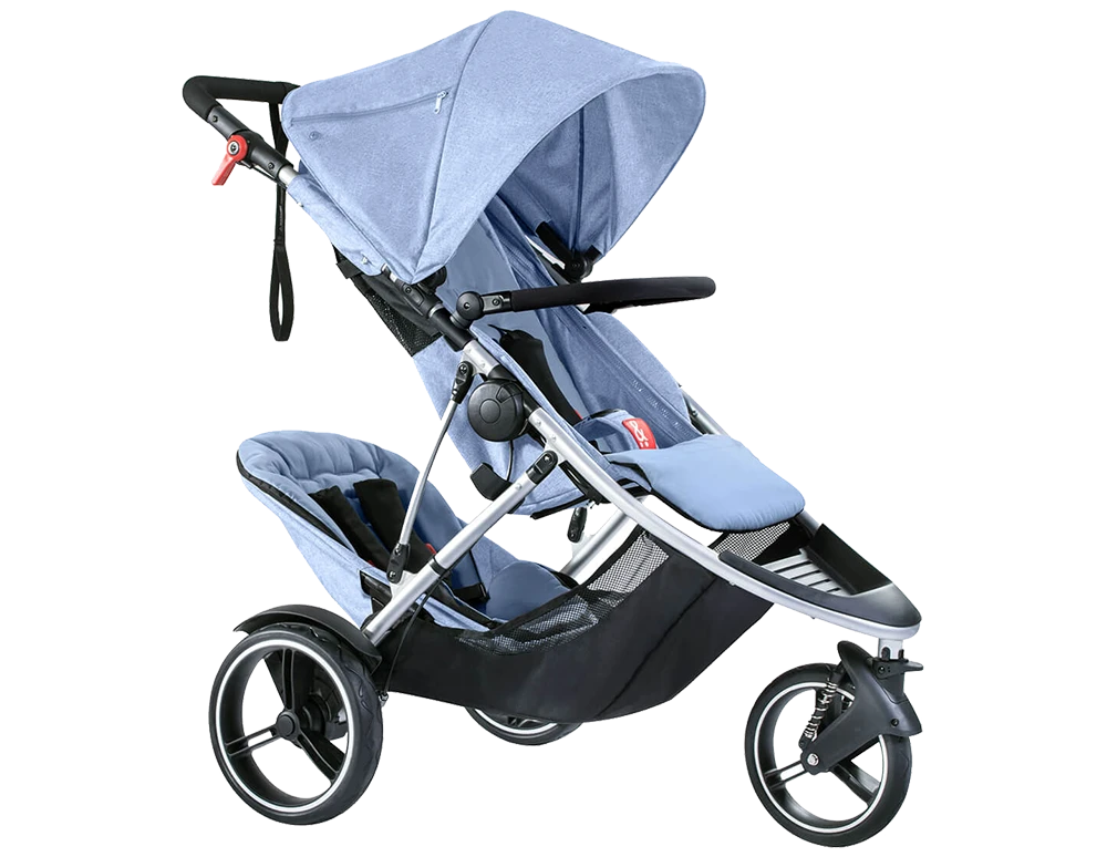 Phil & Teds Dash Double Kit Blue Marl 4 Phil & Teds Dash Double Kit Blue Marl – Bild 2