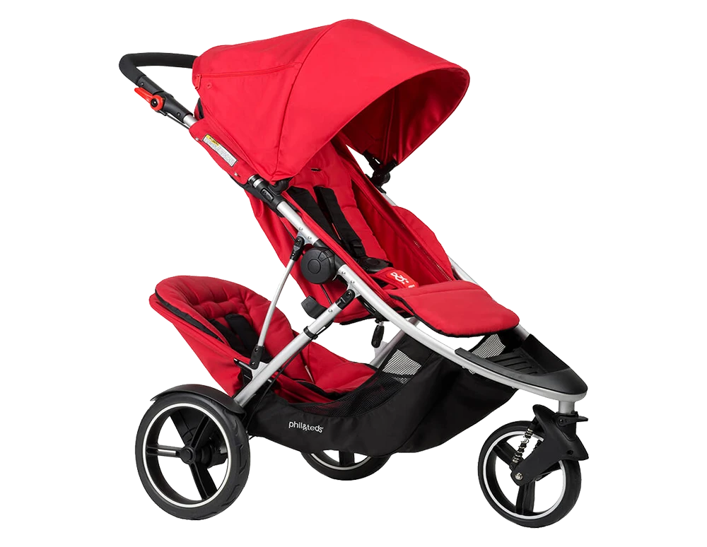 Phil & Teds Dash Double Kit Red 4 Phil & Teds Dash Double Kit Red – Bild 2