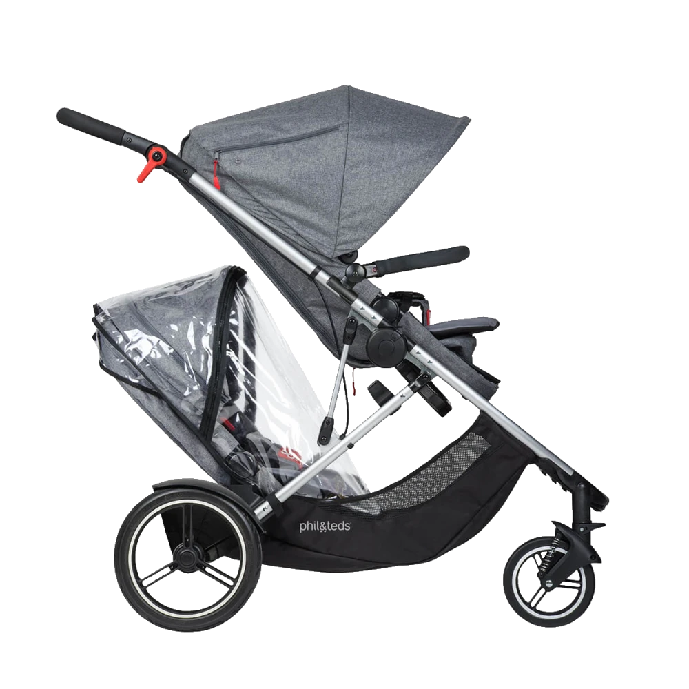 Phil&Teds Voyager Buggy 2016 Storm Cover Für Double Kit Zweitsitz 3 Phil&Teds Voyager Buggy 2016 Storm Cover Für Double Kit Zweitsitz