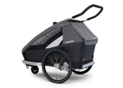 CROOZER Kid Keeke 2 Mountain Grey - Fahrradanhänger -Kinderfahrrad rot 0 2cff67