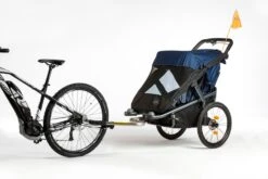 TFK Velo + Deichsel, Fahrradanhänger-Zwillingskinderwagen, Marine-schwarz -Kinderfahrrad rs1387 t v2 s 334 bike 2 scr 54312 1200x800 1