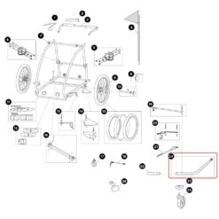 Thule, Deichsel Für Thule Coaster/Coaster XT (2014-X) -Kinderfahrrad s l1600a37e8