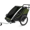 Thule Chariot Cab 2 Kinderanhänger 2023 -Kinderfahrrad thule chariot cab cypress green 8